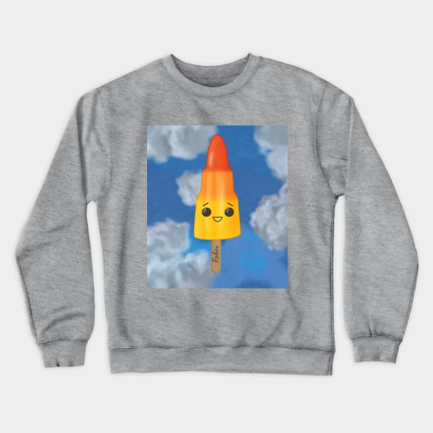 Robin Rocket Crewneck Sweatshirt by LozMac